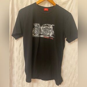 Vintage Ducati sketch drawing T-shirt Size m/l. Women’s XL.